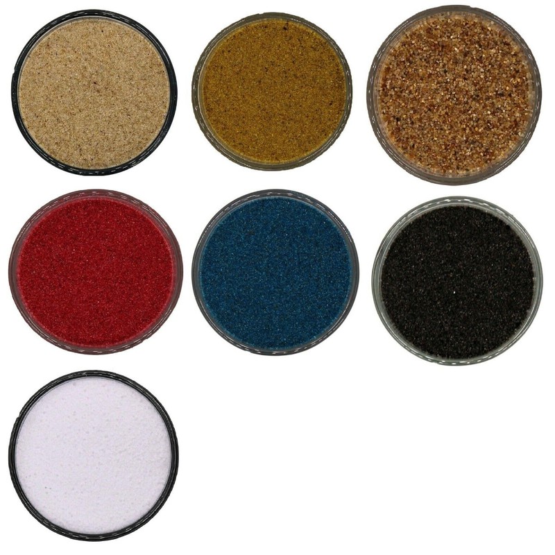 B2C Coloured Sand Aquarium Fish Tank Substrate 1/2/5/10/20KG Black/White/Natural/Red (100,