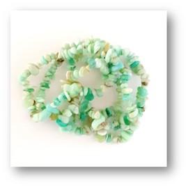 Gemstone Bracelet for Men and Women | Gemstone Stretch Bracelet | Healing Stone Jewellery Bracelet | Gemstone Beads Bracelets in Many Types of Stone (Chrysoprase)