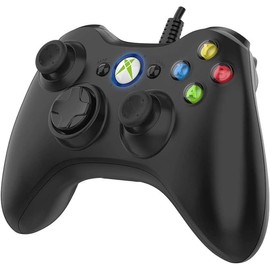 NBCP Wired Controller for Xbox 360, 2.4G Game Joystick Controller Gamepad for Xbox 360 Slim Console, PC Windows 7/8/10, Upgraded Gamepad with Dual Vibration Feedback and 60-inch Flexible Cord