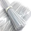 200pcs Plastic twist ties 5" x 5/32" - Clear Flat