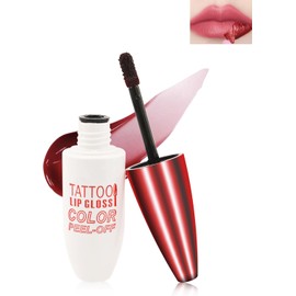 Lestpola Peel-Off Lip Stain – Nude pink matte tint with long-lasting, waterproof & transfer-proof formula. Highly pigmented, non-stick & smudge-free lip tattoo.