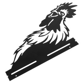 Totority Animal Head Iron Art Outdoor Farm Decor Metal Tree Hanging Ornament Durable Lawn Decoration with Intricate Detailing Unique Garden Craft for Rustic Charm