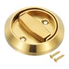 PATIKIL 304 Stainless Steel Round Recessed Sliding Door Pull Concealed