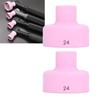 2Pcs TIG Welding Cup 24# Ceramic Nozzle 2.4mm Center Hole