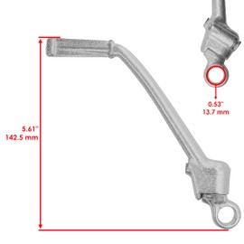 Caltric 13064-0073 Kick Start Starter Lever Pedal Compatible with Kawasaki KX85 2001-2025