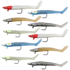 Croch Set of 10 Jig Head Vibrating Jig Head Shad Tail 11cm/21g 5 Colors