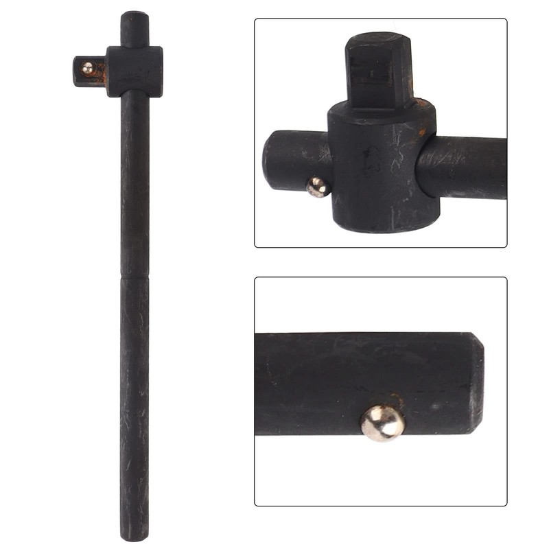 Syrisora Sliding T Handle Socket Wrench Breaker Bar Heavy Duty