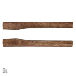 2 Pack 16.5" Beech Wood Axe Handles for Throwing Axes, Axe Handle Replacement Kit Includes Steel Wedges