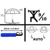 Rare Umbrella 12 Ribs Rainbow Umbrella Automatic Compact 50km/h Strong