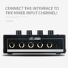 HSCLPM Headphone Amplifier with Audio Cable, HA400 4-Channel Metal Stereo