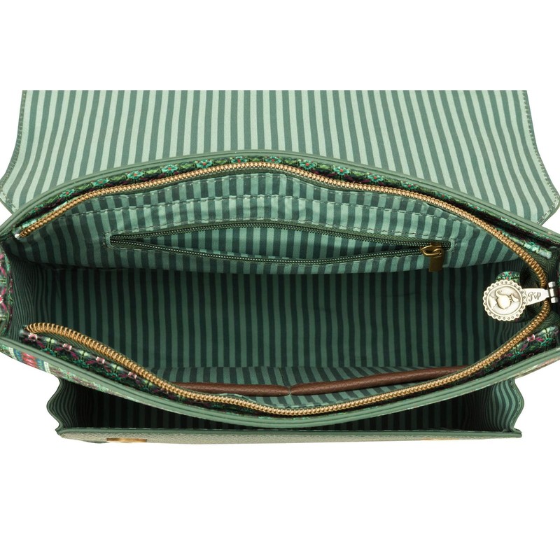 PiP Studio [W0724] Cross Body Flap Clover Green 25x7x20cm