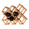 Procook Cava Porta Botellas Bastidor De Bambu Soporte 10 Botelllas