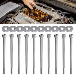 2024 Updated INTAKE MANIFOLD BOLT KIT, 10pcs 304 M6 x 110mm Socket Head Bolts Set for LS1 LSX LS2 LS3 LS6 CAMARO CORVETTE G M