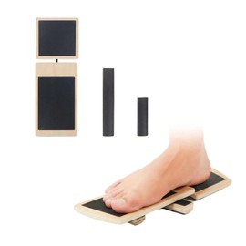 tintoke Board Fußtrainer,11.8*4.33 Zoll Balance Board Sprunggelenk,Trainer für verstauchte Knöchel,Knöchelstärkungs pedalo fußtrainer,für zum Dehnen, Korrigieren, Trainieren usw. des Knöchels(Schwarz)