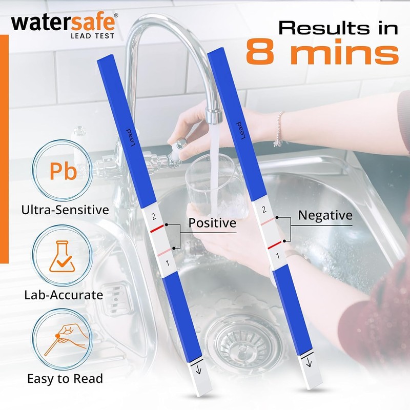 Watersafe Drinking Water Test Kit for Lead (Single), Blue
