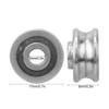 10 Pcs U Groove Bearing SG15 Track Guide Bearing 5
