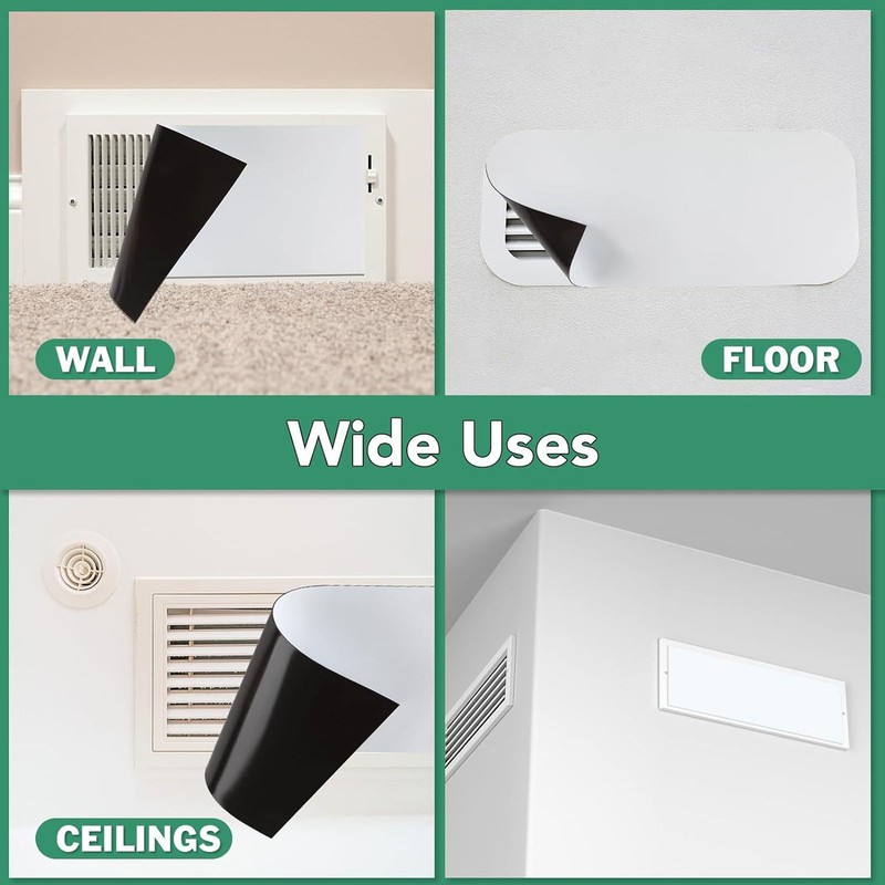 3 Pack High Strength Magnetic Vent Cover PVC Air Vents