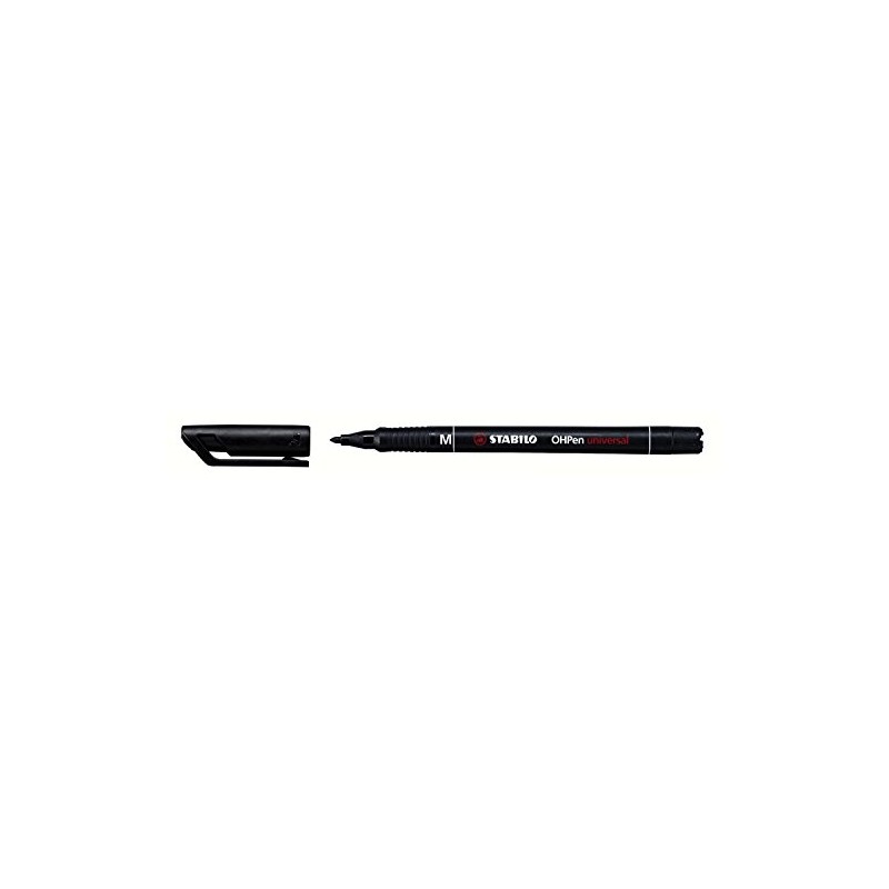 Stabilo Set of 10 OHPen Permanent Felt Pens with 1