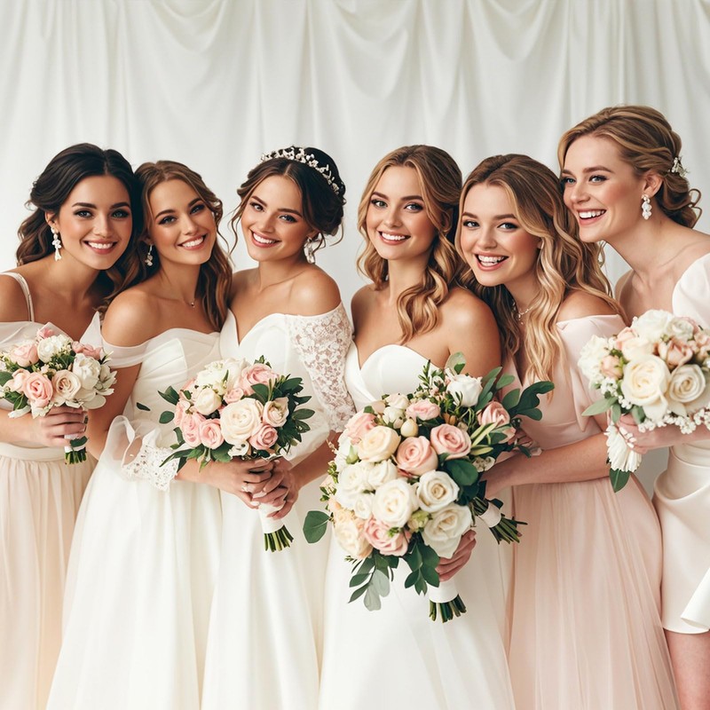 Bridesmaid Proposal Gift Set, Hair Scrunchies Square 4.1 Inches Hair