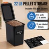 Maxdot Magnetic Grill Organizer Kit with 22 lb Pellet Storage