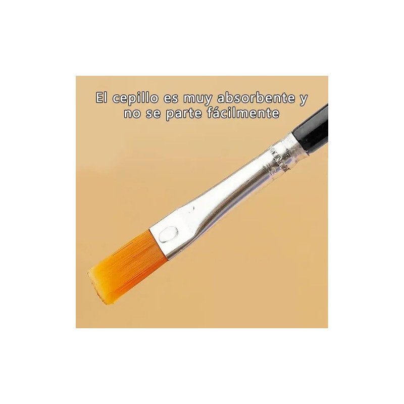 Set 50 Pinceles Para Acrílicas Gouache Acuarela Oleo Dibujo Cerdas