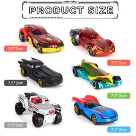 AWAVM 6 Pieces Enfants Jouets Véhicules, Petites Voitures Jouets, Mini Jouet de Voiture, Voitures Miniatures en Métal, Mini ModèLes de Voiture, Pour Enfants à partir de 3 Ans
