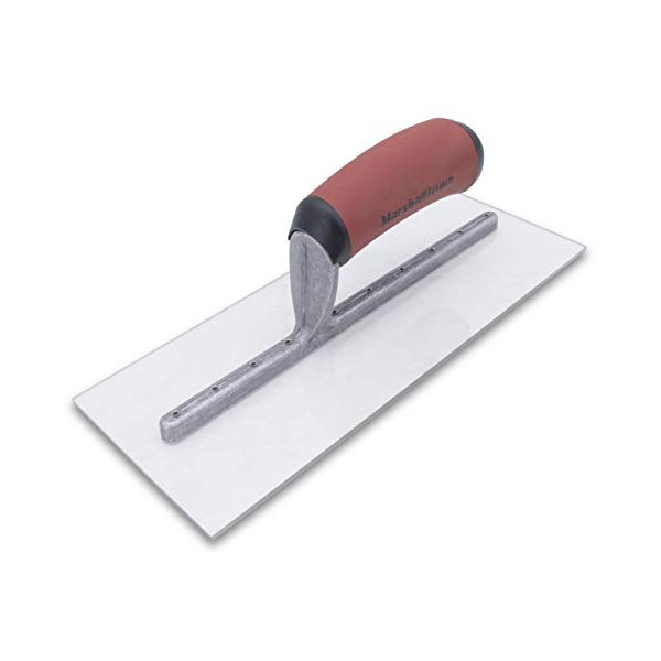 MARSHALLTOWN The Premier Line PMXS1D 11-Inch by 4-1/2-Inch Plastic Finishing Trowel with Curved DuraSoft Handle