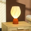 HOMCOM Table Lamp, LED Table Lamp with 3D Print Flower-like