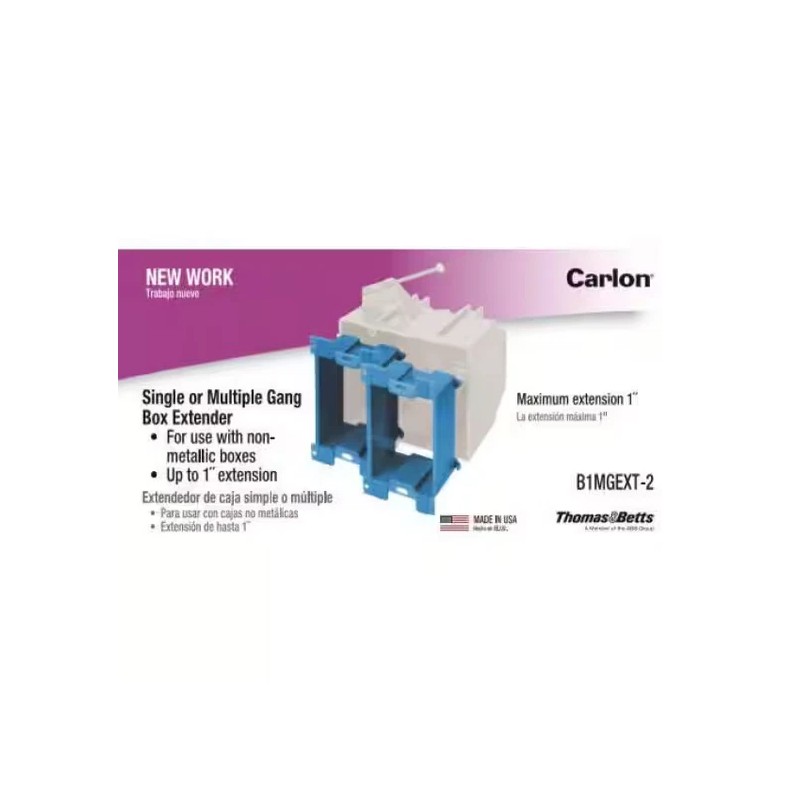 Carlon 1/4" 1-Gang Outlet Box Spacer Extender (5-Pack) Electrical Fitting