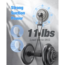 JOTPE 4-Pack Suction Cup Hooks, Reusable Heavy Duty Vacuum Suction Hook for Shower, Bathroom, Glass, Door, Windows, Kitchen – Max Hanging up to 11 LB on Smooth Surface, Easy to Install and Remove