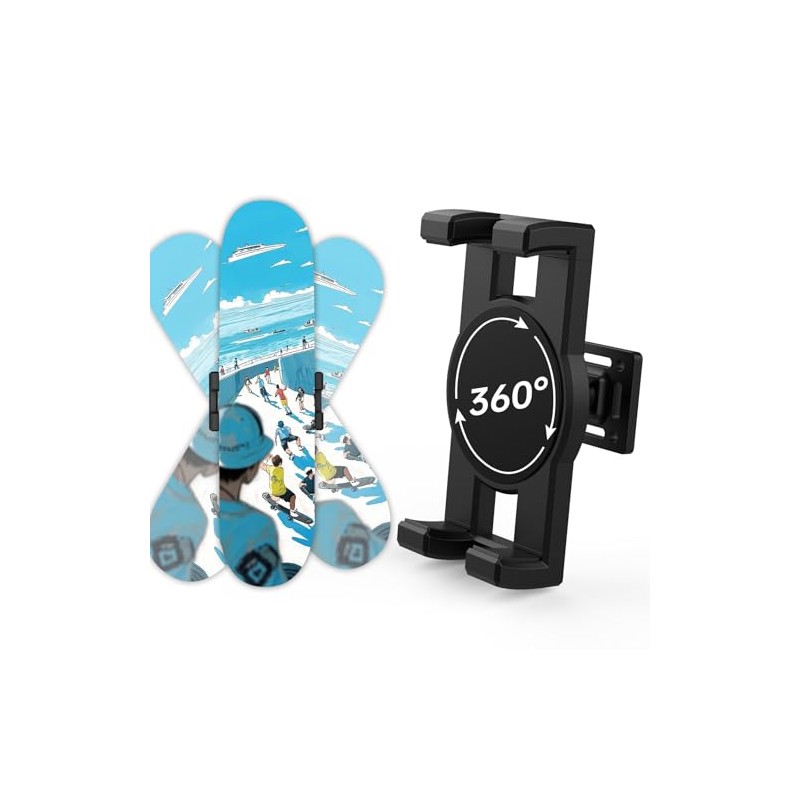 4-Pack Snowboard Wall Mount Clips for Stylish Display
