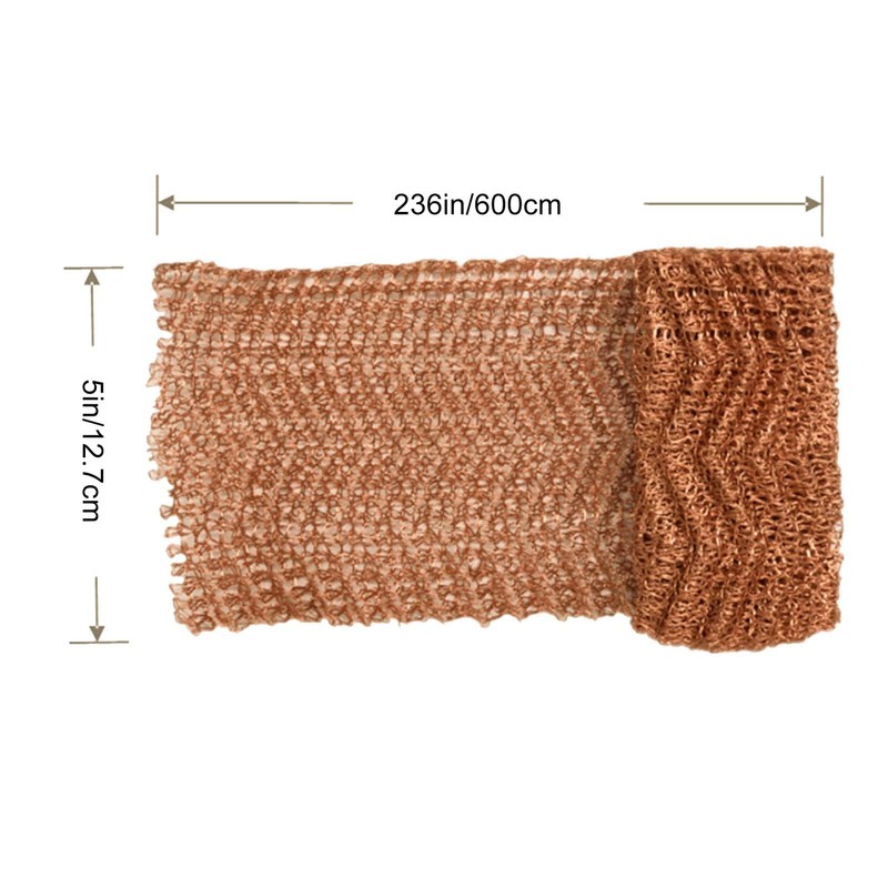 5” X 19.7 Ft, Pure Copper Mesh for Distilling Knitted