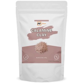 mGanna 100% Natural Calamine Clay Powder for Hair Masks, Scrubs, Lotion and Soap Making 0.5 LBS / 227 GMS