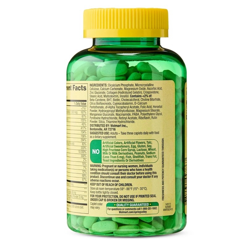 Spring Valley Hair, Skin & Nails Dietary Supplement, 240 count