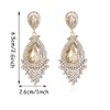 JWICOS Bridal Wedding Earrings for Women Brides Crystal Rhinestones Dangle