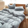 LIFETOWN Jersey Knit Cotton Duvet Cover Queen, 1 Duvet Cover