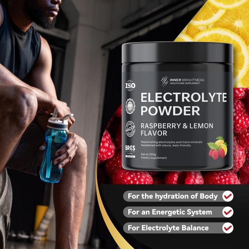 Daily Electrolyte Drink for Endurance & Energy Supplement– Raspberry &
