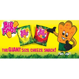 Assorted Holiday Big Foot, The Giant Cheese Snack, 6 Regular and 6 Spicy, 10.5 Oz, Pack of 12
