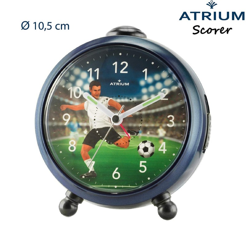 ATRIUM A932-5 Children's Alarm Clock for Boys Scorer Football Stadium