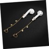KOMBIUDA 1 Pair Chic Lost Earrings for Earphones Stylish Earphone