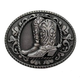 Cowboy Spur Boots Western Rodeo Belt Buckle