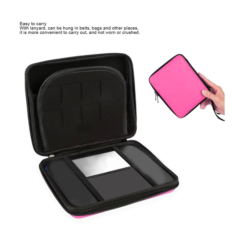 Protective Hard Shell Travel Carrying Case for 2DS with 8