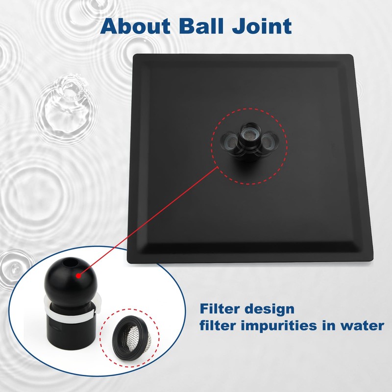 Midanya Rain Shower Head, Stainless Steel Large Rainfall Shower Head