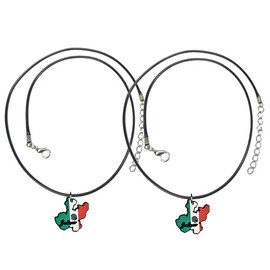 Generic Mexico Pendant Necklace Bracelet Neck Wrist or Ankle Yazzle Dazzle Set of 2 Jalisco, Adult