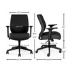 Union & Scale Staples UN59380 Essentials Fabric Task Chair, Black