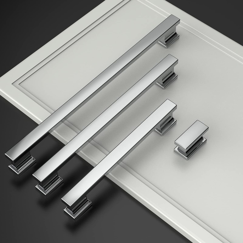 Asidrama 10 Pack 7 Inch(177mm) Polished Chrome Kitchen Cabinet Handles,