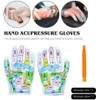 Hand Pressure Point Gloves, Palm and Hand Massage, Fatigue Relief,