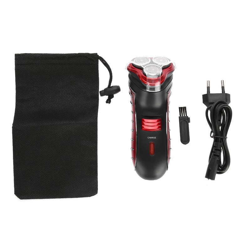 3D Men's Shaver Floating Rotary Electric Beard Razor Rechargeable Shaving