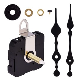 Carkio - Movimiento de reloj de eje largo, 31 mm de largo, gancho de par alto, movimiento de cuarzo con 2 manos, kit de movimiento de reloj de pared de cuarzo para reparación de bricolaje, 1 juego