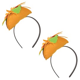 Beistle Taco Headbands, Set of 2 Festive Headwear for Taco-Tuesday, Cinco De Mayo, Mexican Fiesta Party Supplies
